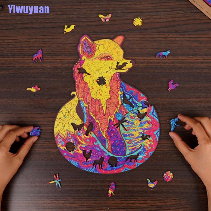 Bộ Đồ Chơi Xếp Hình Động Vật Bằng Gỗ Độc Đáo Cho Người Lớn Và Trẻ Em