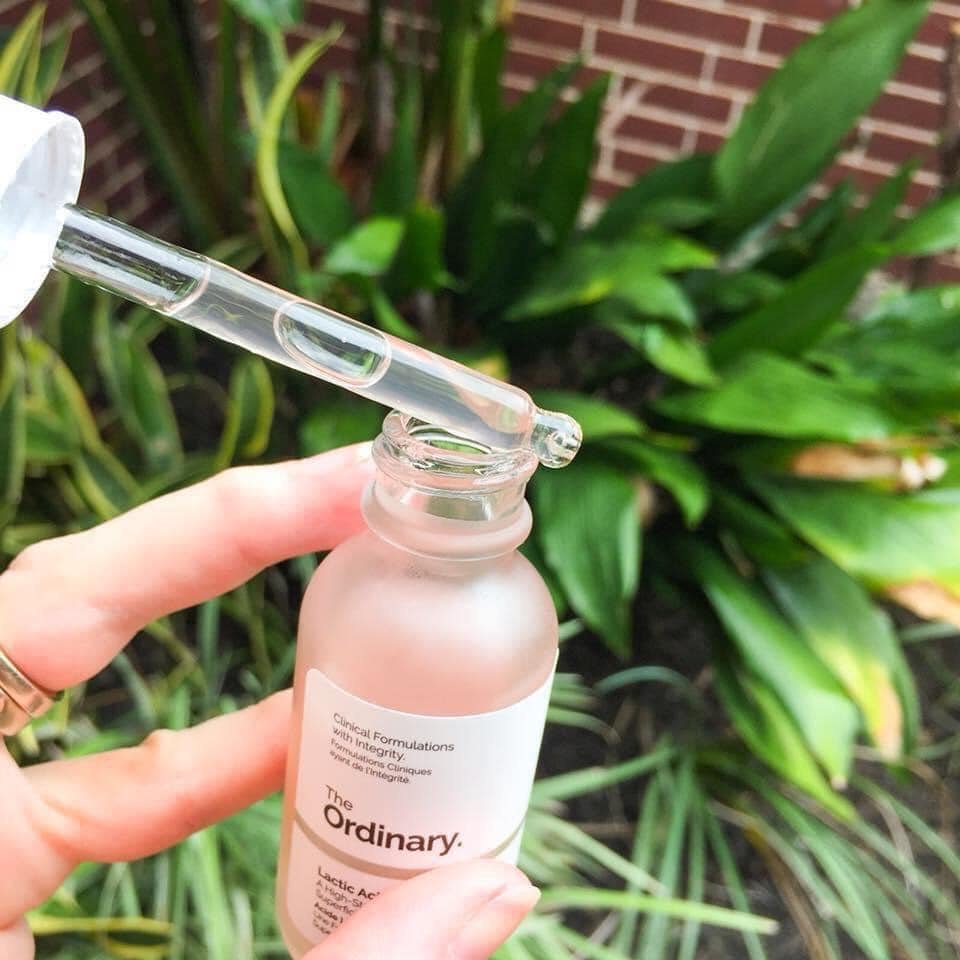 Serum The Ordinary Acid Lactic + HA  Tẩy Da Chết Hóa Học Dưỡng Sáng Mờ Thâm 30ml Canada