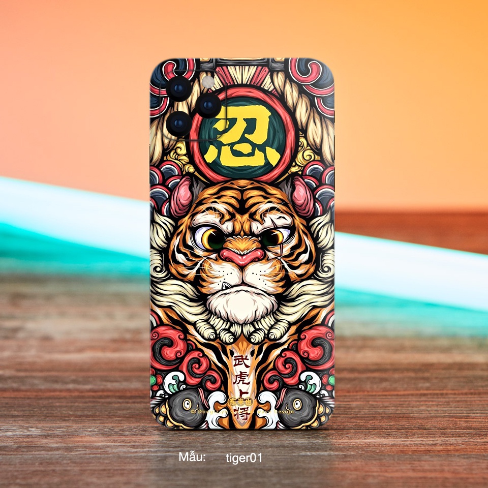 Dán Skin điện thoại hinh Hổ, Cho Iphone 6/ 7/ 8/ X/ XS/ XS Max/ 11/ 11 Pro Max Và Các Dòng Máy Android
