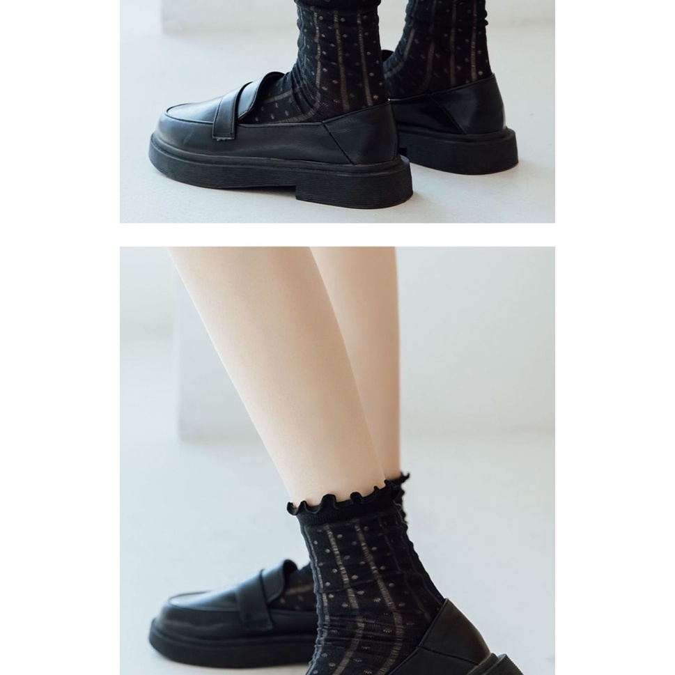 Set 2 Đôi Vớ Phối Ren Dễ Thương Dành Cho Nữ