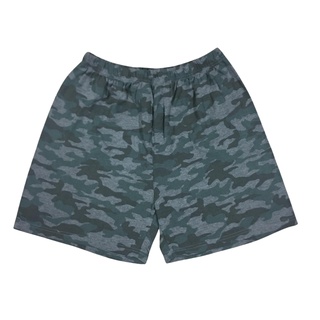 Quần đùi nam KABI short thun cotton co giãn thoáng mát mặc nhà hoa văn không túi