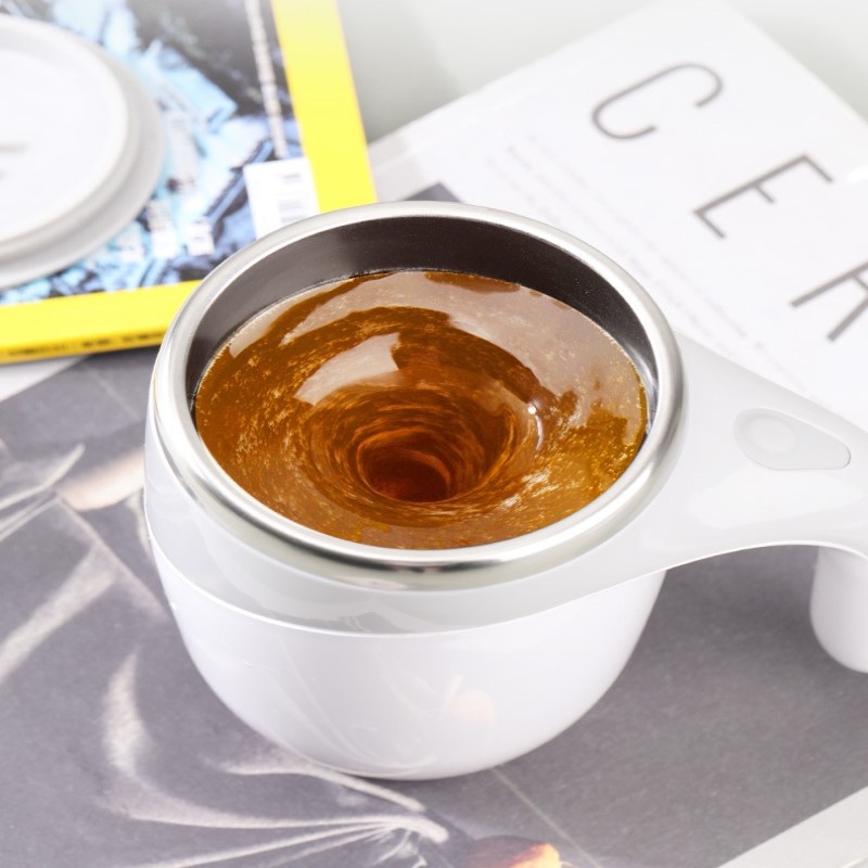 Cốc khuấy cà phê, GVQ tự động 380ML thép không gỉ 304, Tiện Dụng, Dễ Sử Dụng