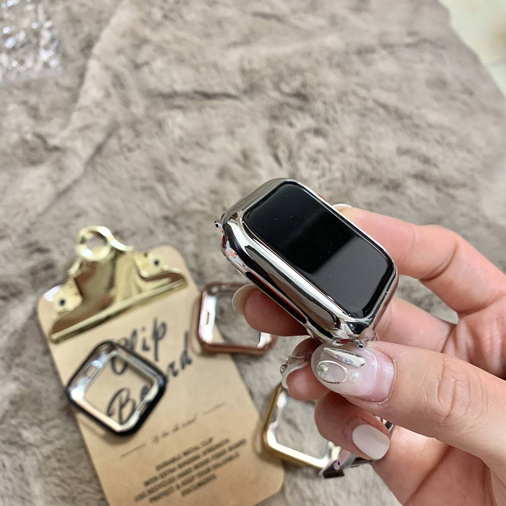 Vỏ Bảo Vệ Mặt Đồng Hồ Thông Minh Apple Watch 5 4 44mm 40mm 360 Mềm Kích Thước 3 2 1 42mm 38mm