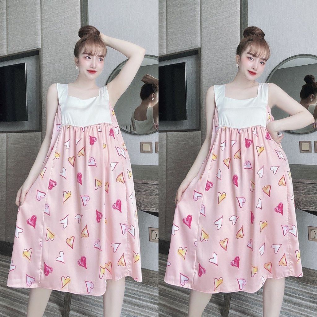 Váy ngủ sexy BIGSIZE MIKY Đầm ngủ sexy lụa LATIN Chất Siêu Mát Dáng Siêu Xinh &lt;70kg