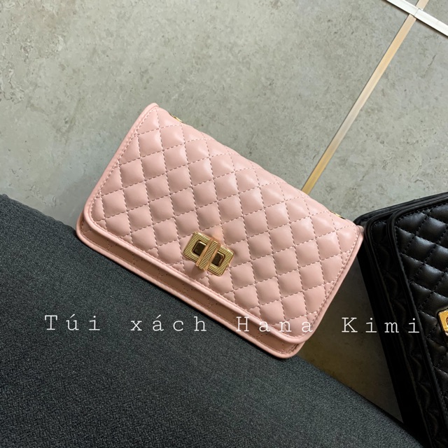 Túi đeo chéo nữ trần trám Quilted Chain size 20 phom nhỏ xinh hàng đẹp