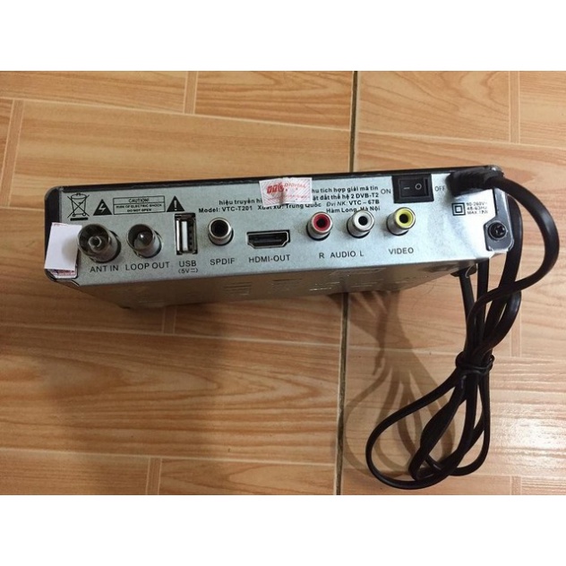 Đầu thu kỹ thuật số mặt đất DVB T2 VTC T201 tặng anten và dây anten, XEM TR UYỀN HÌNH MIỄN PHÍ TRỌN ĐỜI