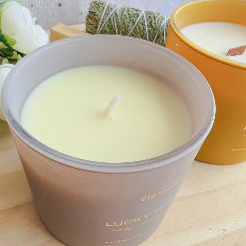 Nến Thơm ElemiaH Thanh Tẩy Và Tăng Năng Lượng Mong Muốn Thảo Mộc Sage Palo Santo