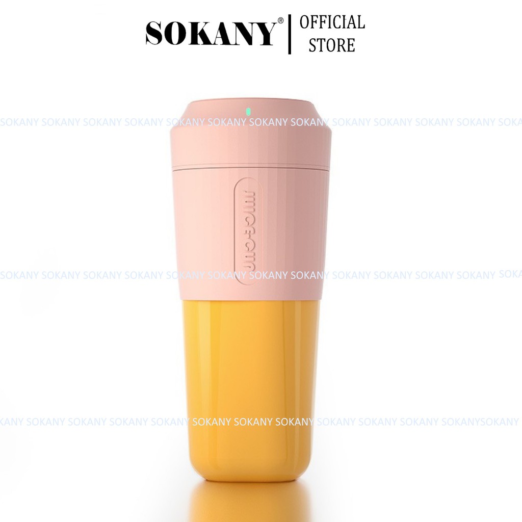 Cốc xay sinh tố mini cầm tay JUICE CUP 450ml pin 3000mah Công suất 50W -JC01 bảo hành 3 tháng