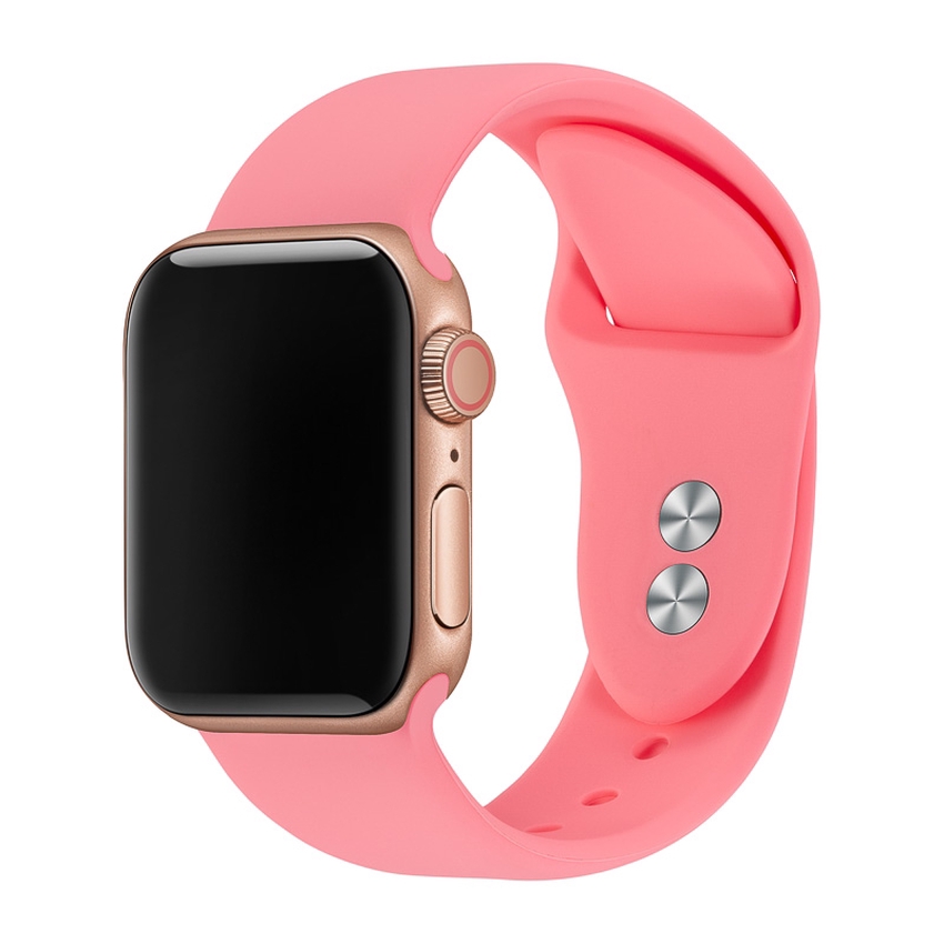 Dây đeo silicone màu trơn đơn giản thay thế cho đồng hồ thông minh Apple Watch iWatch 5 4 3 2 1 38 40 42 44mm