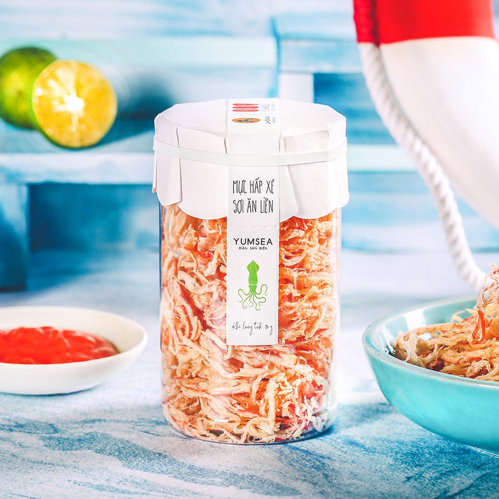 Mực hấp xé sợi ăn liền L'ANGFRAM, Yumsea - Thuộc LANGFRAM, thương hiệu đặc sản Đà Lạt hàng đầu. | BigBuy360 - bigbuy360.vn