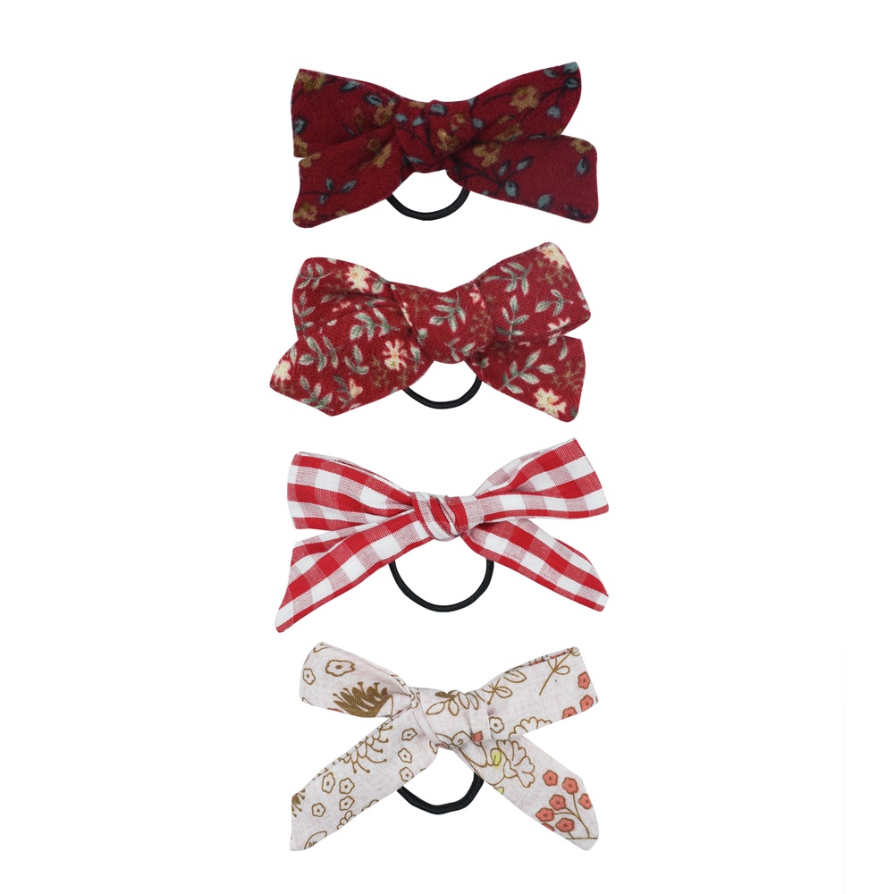 Nơ buộc tóc vải dễ thương bản nhỏ Handmade