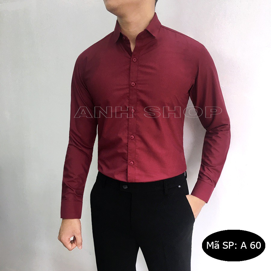 [Mua 1 tặng 1] Áo sơ mi nam Ninety Three dáng slimfit chất liệu cotton lụa Hàn cao cấp (tằng kèm 1 sịp cao cấp)