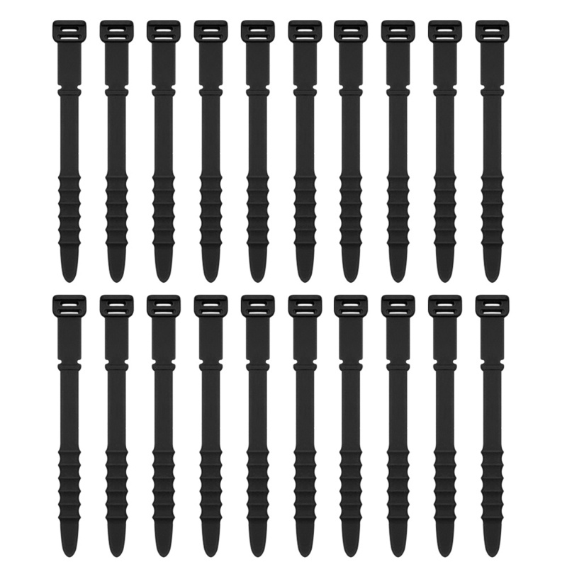 Bộ 20 Dây Quấn Dây Cáp Bằng Silicone Tiện Dụng