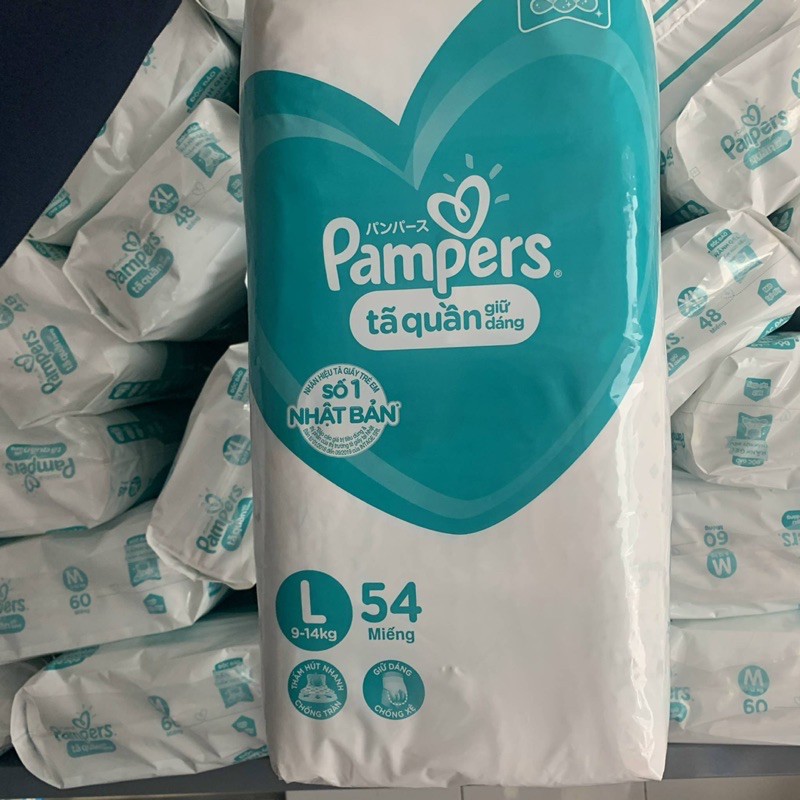 Tã/Bỉm Quần 💕Pampers💕 Giữ Dáng - Size M60, L54, XL48, M76, L68, XL62, XXL56