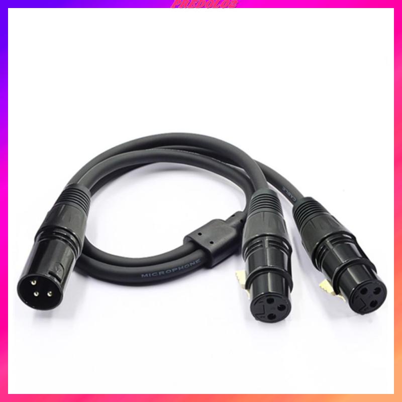 Dây Cáp Chữ Y Chuyển Đổi Đầu Cắm XLR Thành Hai Cổng Cắm XLR 2 Cho Micro