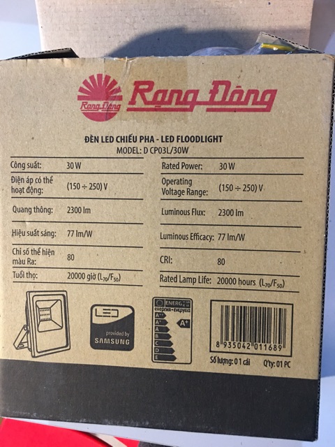 Pha Led Rạng Đông 30W