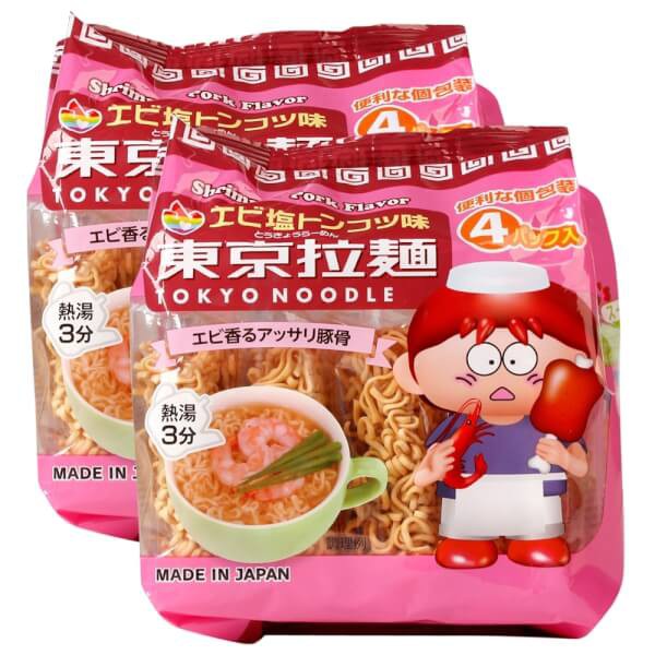 Mì Ăn Liền Tokyo Noodle Nhật Cho Bé Gói 4 Vắt Mì [HSD T10/2022]