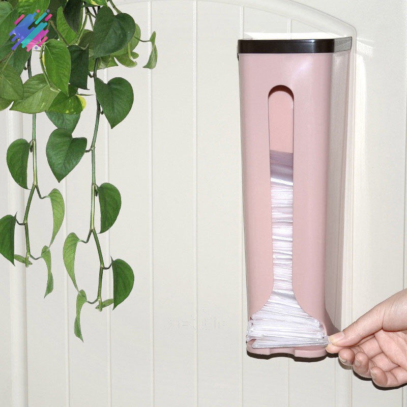 Hộp nhựa đựng túi rác nylon gắn tường nhà bếp / nhà tắm tiện lợi