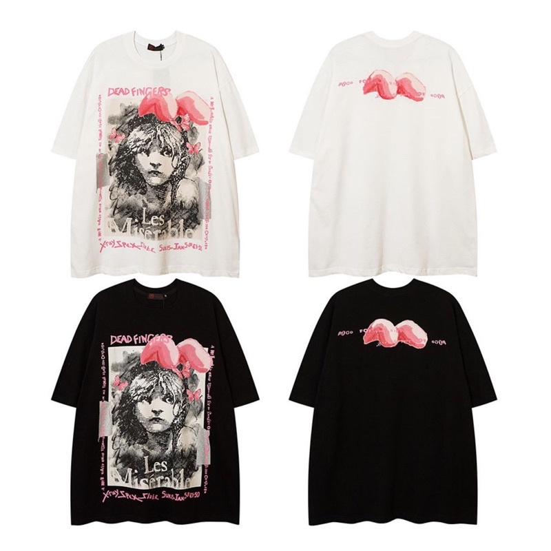 Áo thun tay lỡ form oversize dài rộng in hình hoạ tiết Sweet Babi - POGO tee