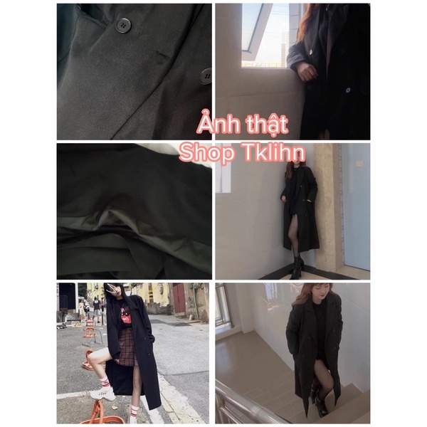 TKLIHN Áo khoác VEST ulzzang dáng dài phong cách FASHION Hàn Quốc 2021