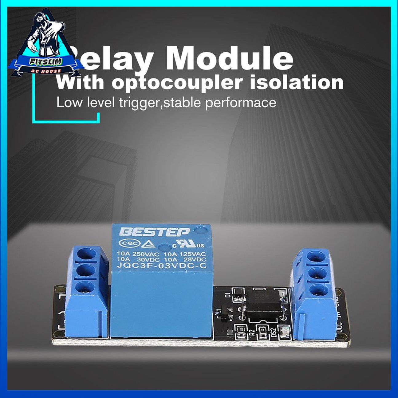 Mô-đun chuyển tiếp 3V 1 chiều Bảng giao diện Bộ kích hoạt mức thấp Bộ chuyển đổi cảm ứng Arduino