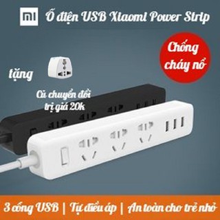 Ổ cắm điện Xiaomi Power Strip tích hợp 3 cổng sạc USB