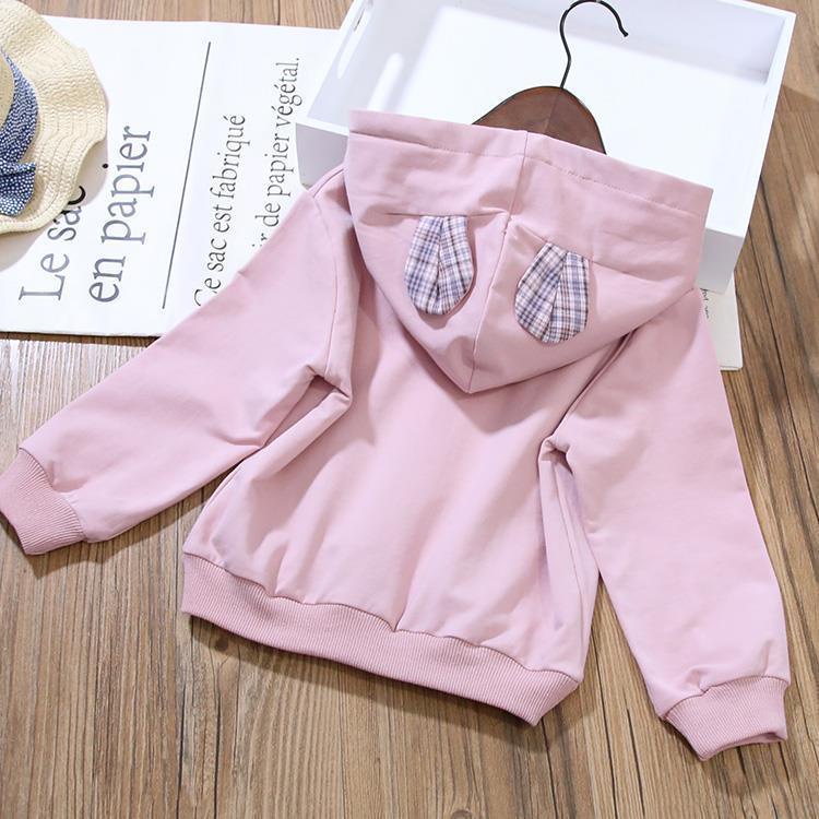 Quần áo mùa xuân cho bé gái Áo len trẻ em mới Áo Hoodie xếp ly Váy phù hợp với xu hướng thời trang