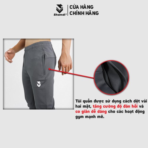 Quần dài jogger thể thao nam SHAMDI quần thể thao tập gym thiết kế Simplify co giãn bốn chiều - 1005