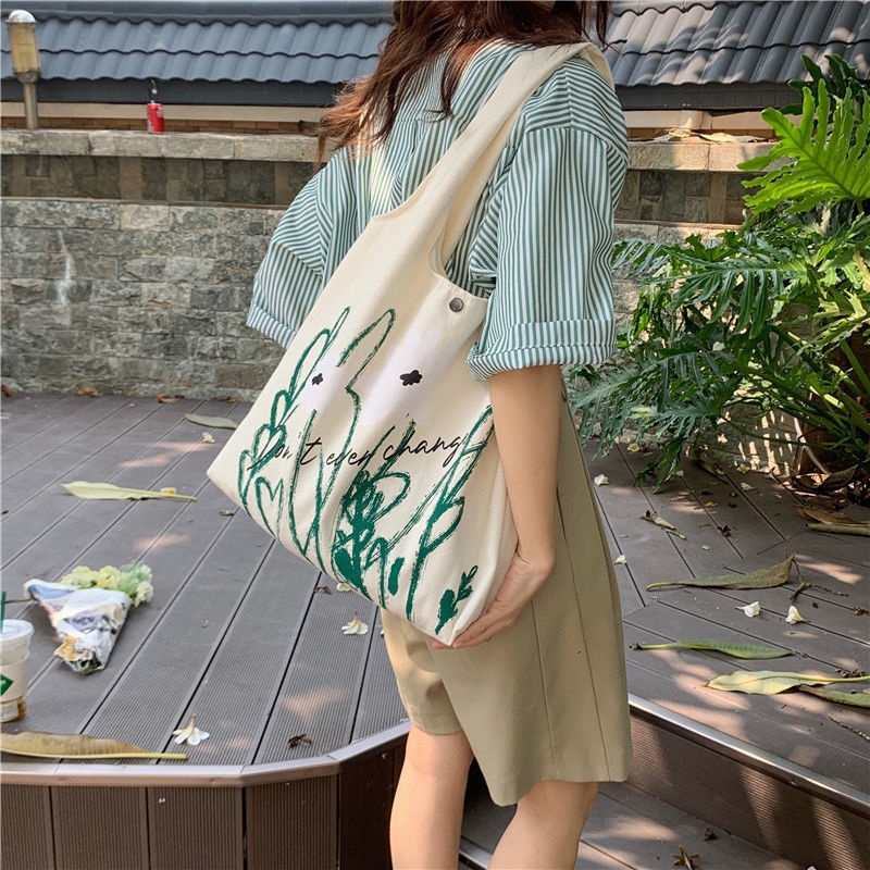 Túi Xách Canvas Cỡ Lớn Thời Trang Nữ