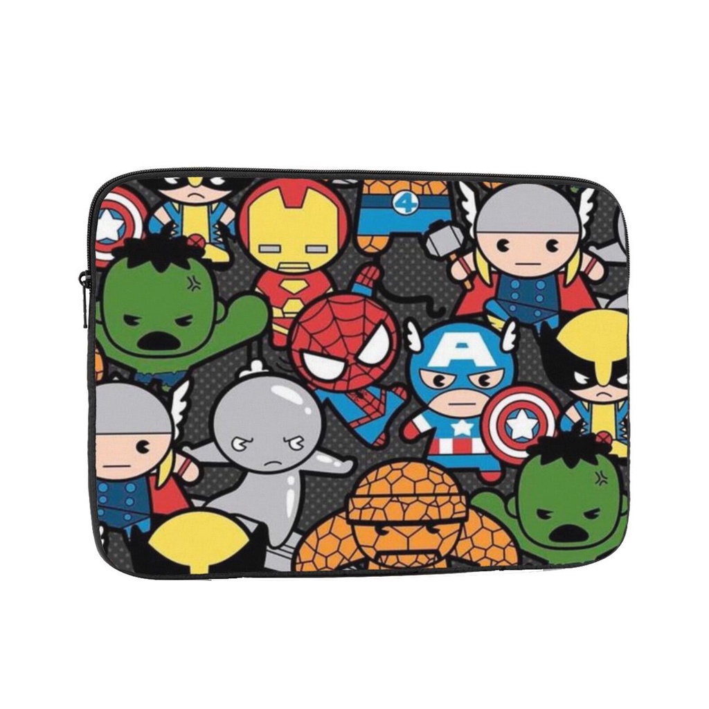 Túi Đựng Laptop / Máy Tính Bảng 10-17 Inch In Hoạ Tiết Hoạt Hình Marvel Xinh Xắn