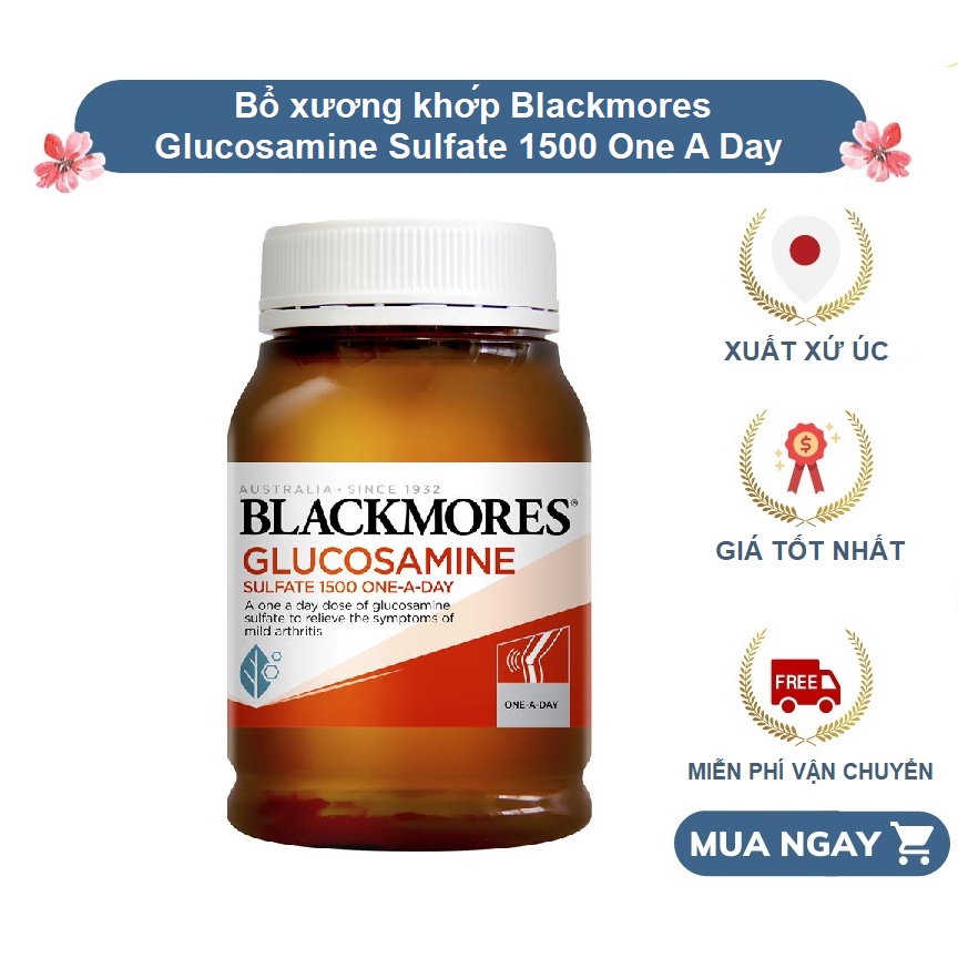 Bổ xương khớp Blackmores Glucosamine Sulfate 1500 One A Day