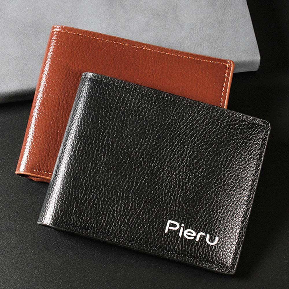 Ví Da PU Đựng Thẻ ID / Danh Thiếp Cỡ Lớn Không Khóa Kéo Cho Nam