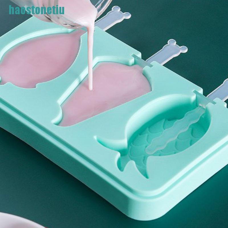 Khuôn Làm Kem Hình Thú Bằng Silicone