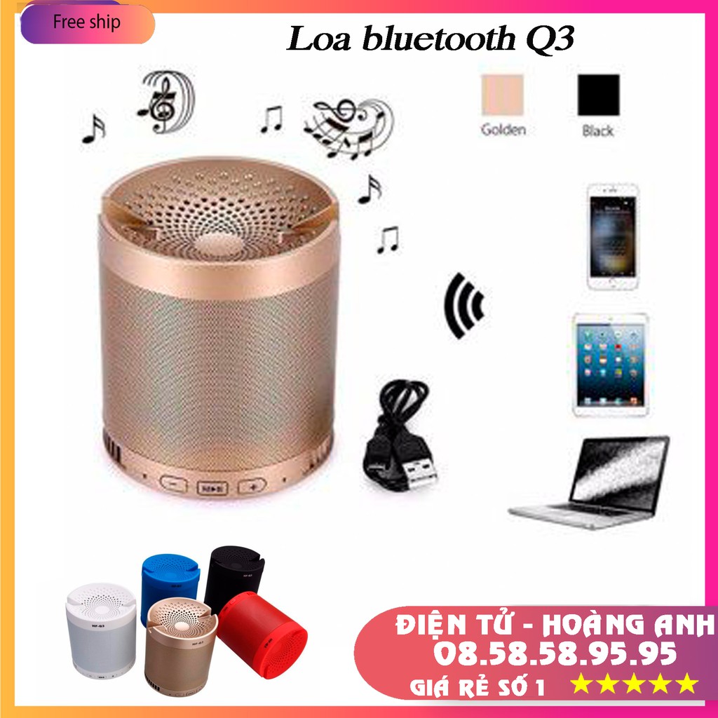 Loa bluetooth Q3 # loa thẻ nhớ #loa usb