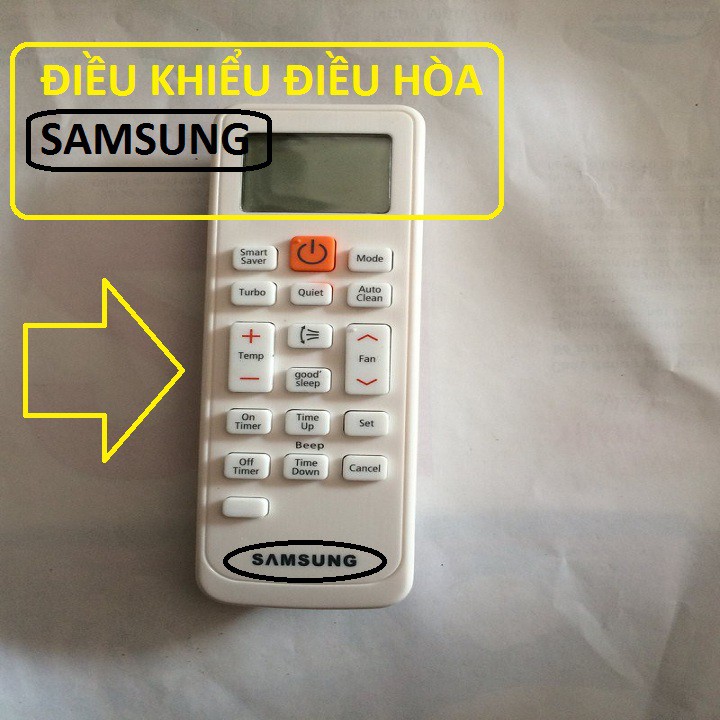 Remote Máy Lạnh SAMSUNG Inverter - Điều Khiển Điều Hòa 2 HAI CHIỀU Sam Sung Nhỡ