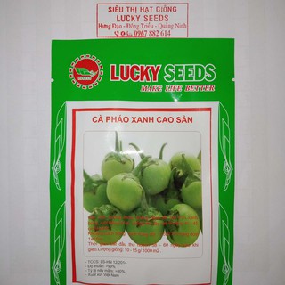 Cung Cấp COMBO 2 GÓI HẠT GIỐNG CÀ PHÁO XANH LUCKY TẶNG 1 NPK hạt đẹp
