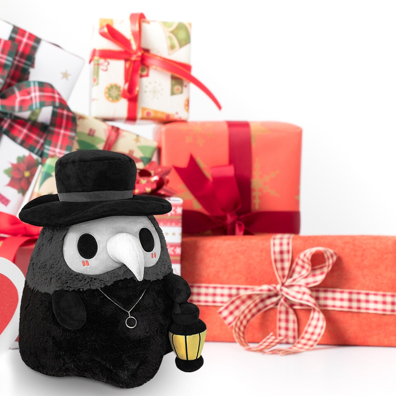 Thú nhồi bông hình bác sĩ màu đen đáng yêu