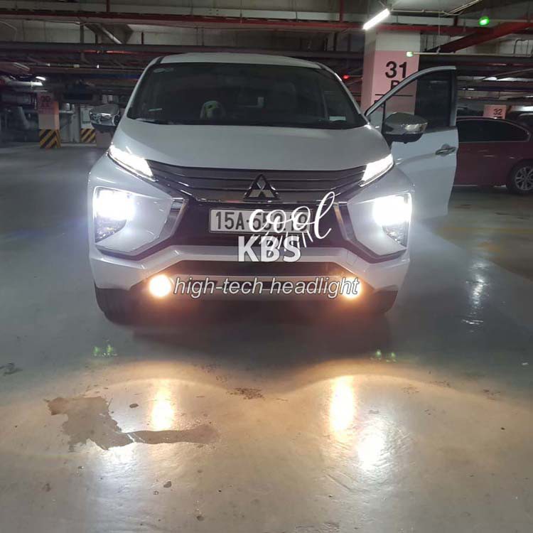 Cặp đèn pha ô tô Xpander bản FULL 8LED - Siêu sáng - Bản mới nhất 2020