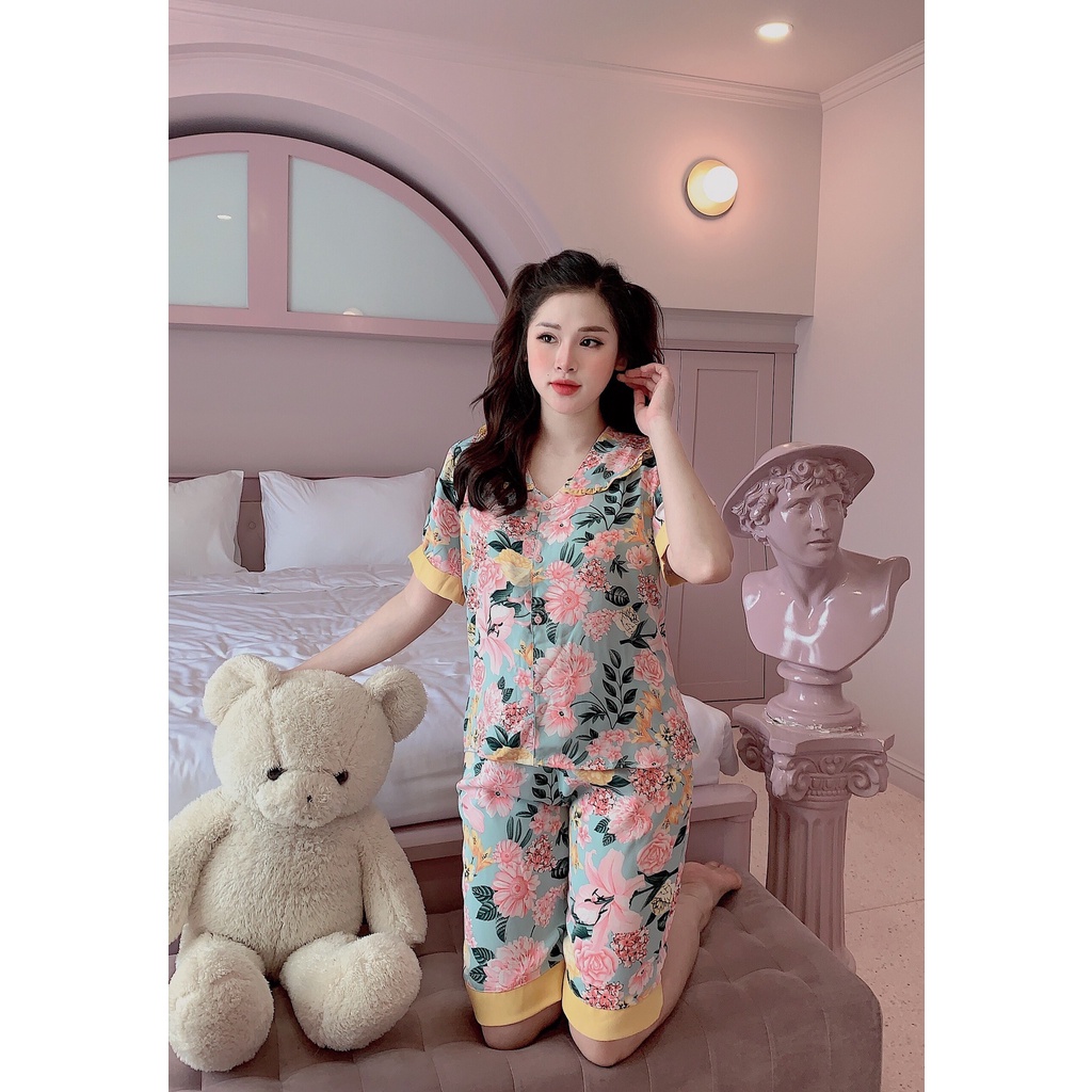 Đồ bộ pijama lững để thương đáng yêu lụa mango, latin ,satin,... chất chuẩn loại một, pijama nữ cao cấp giá rẻ tận xưởng