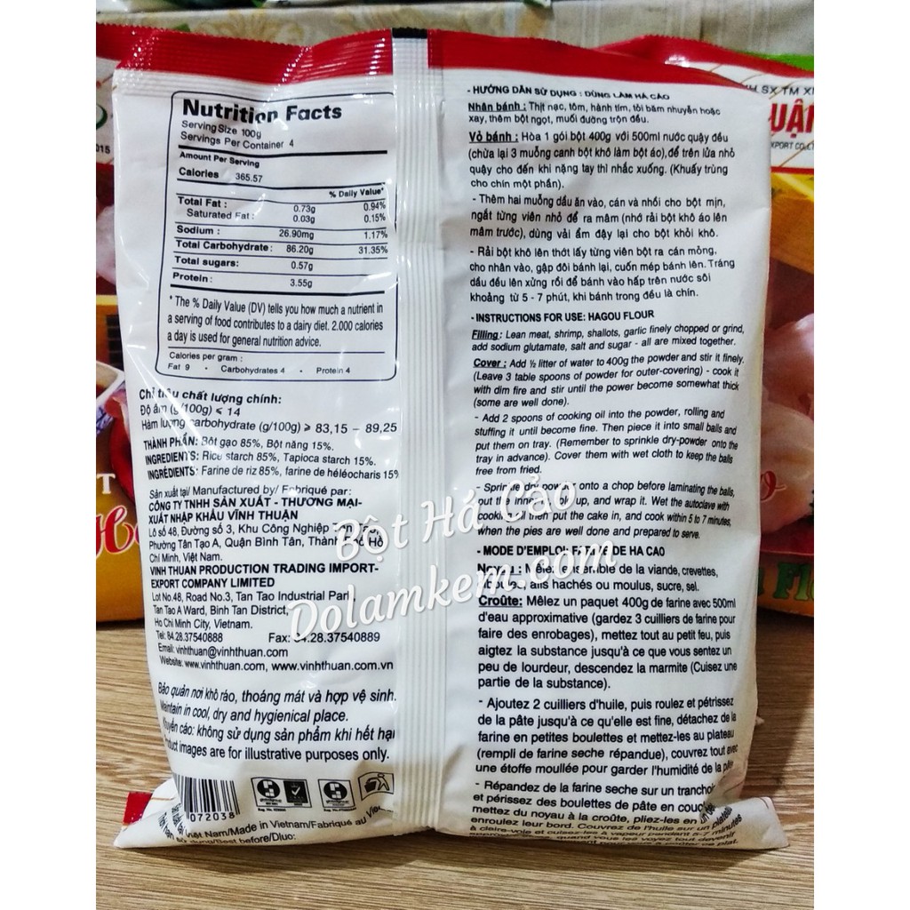 Bột Làm Bánh Há Cảo Vĩnh Thuận 400g