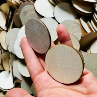 Bộ 10 miếng gỗ tròn đường kính 5cm