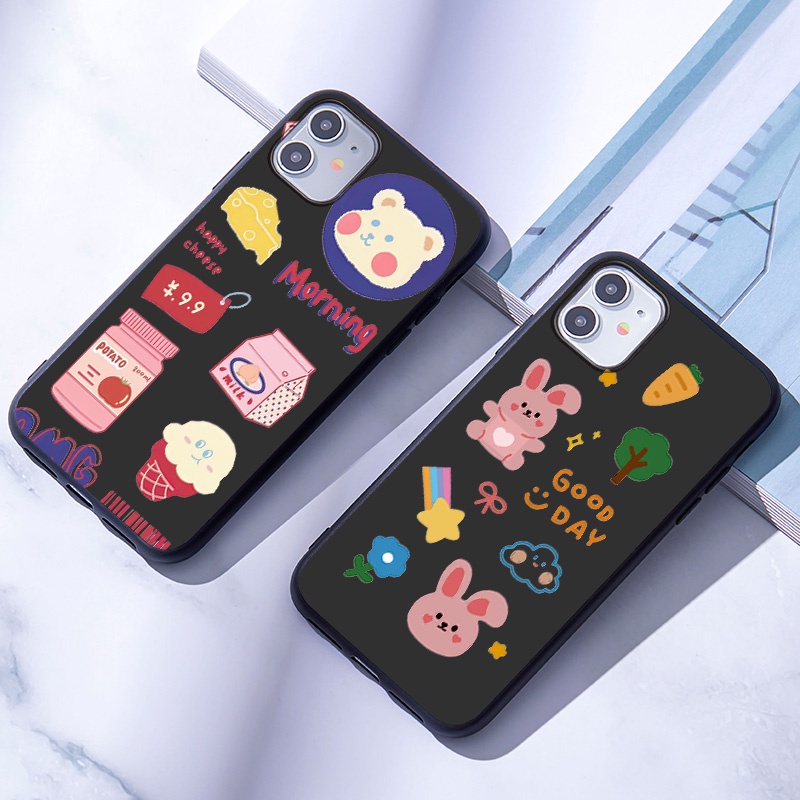Ốp điện thoại mềm hình gấu và bánh quy đáng yêu dành cho Samsung J2 Pro 2018 J4 J6 J8 A6 A8 Plus A7 A9 A5 2018 A6+ A8+