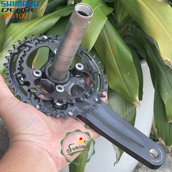 Giò dĩa SHIMANO Deore FC-M5100-26/36T-170mm - Chính hãng