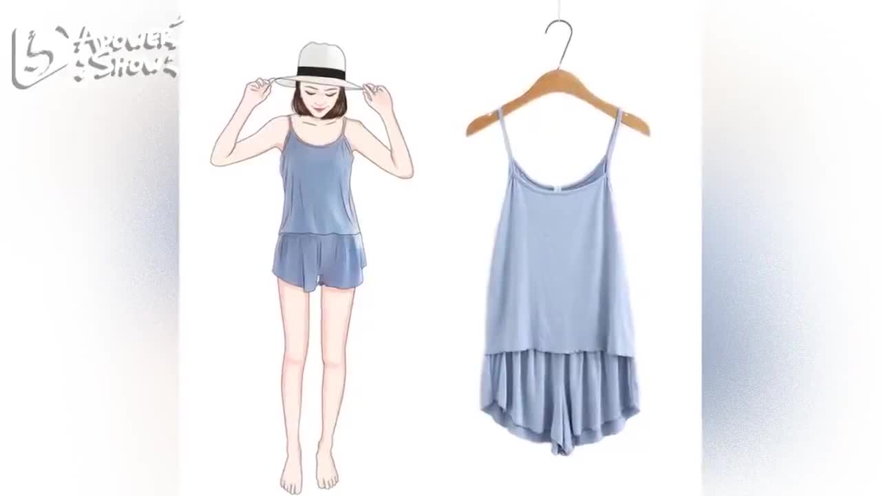 Hot - Bộ ngủ cotton 2 dây mềm mát từ | BigBuy360 - bigbuy360.vn