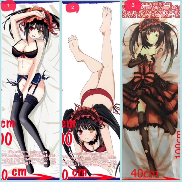 Gối ôm anime datealive 1m x 40cm kurumi yoshino