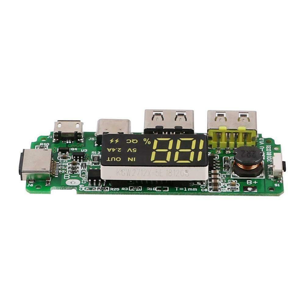 Mô Đun Sạc Pin Hai Cổng USB Màn Hình LED Kỹ Thuật Số Siêu Bền