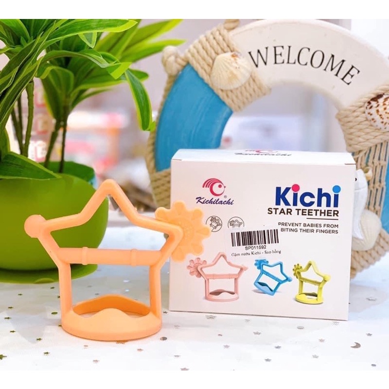 Gặm Nướu Kichilachi Hình Sao Cho Bé Từ 3 Tháng