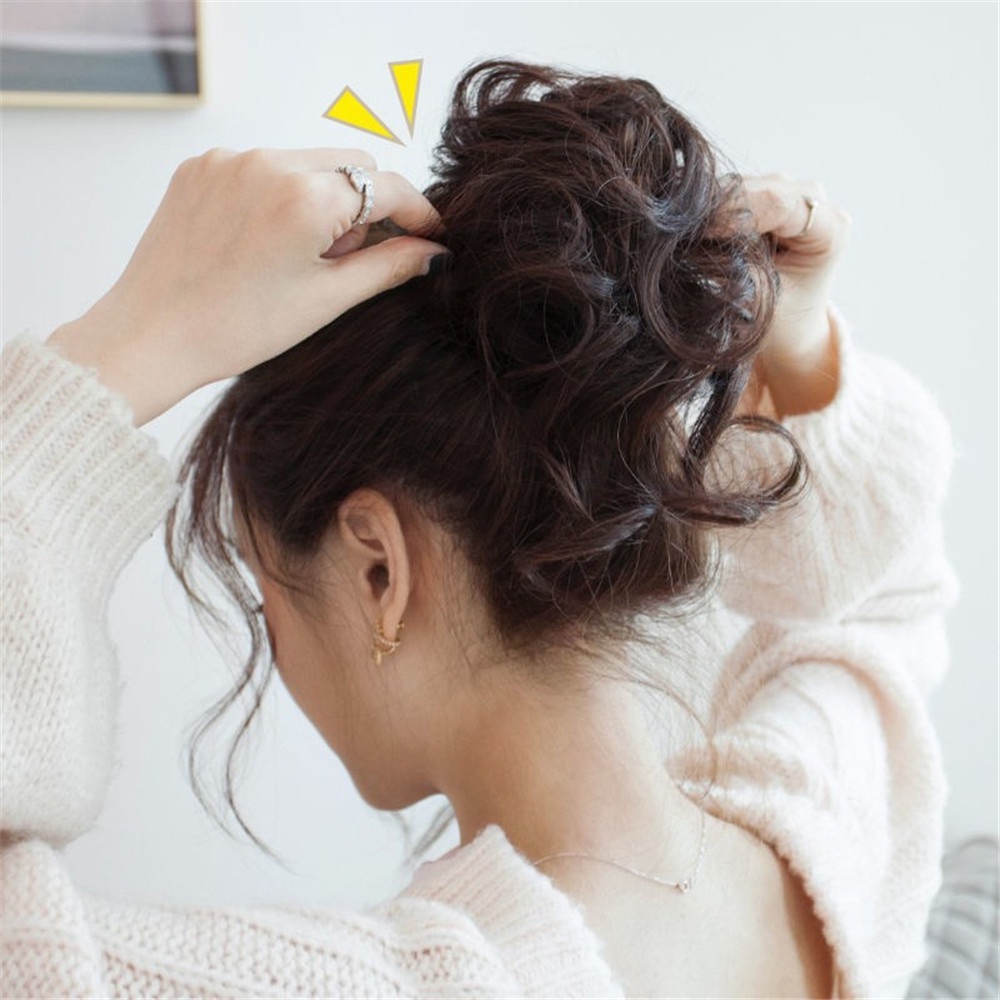 Búi Tóc Giả Tròn Thời Trang Dành Cho Nữ