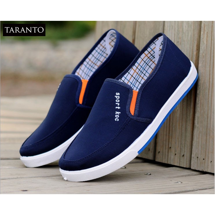 Giày lười vải nam TARANTO TRT-GLN-06-XA (màu xanh lam)