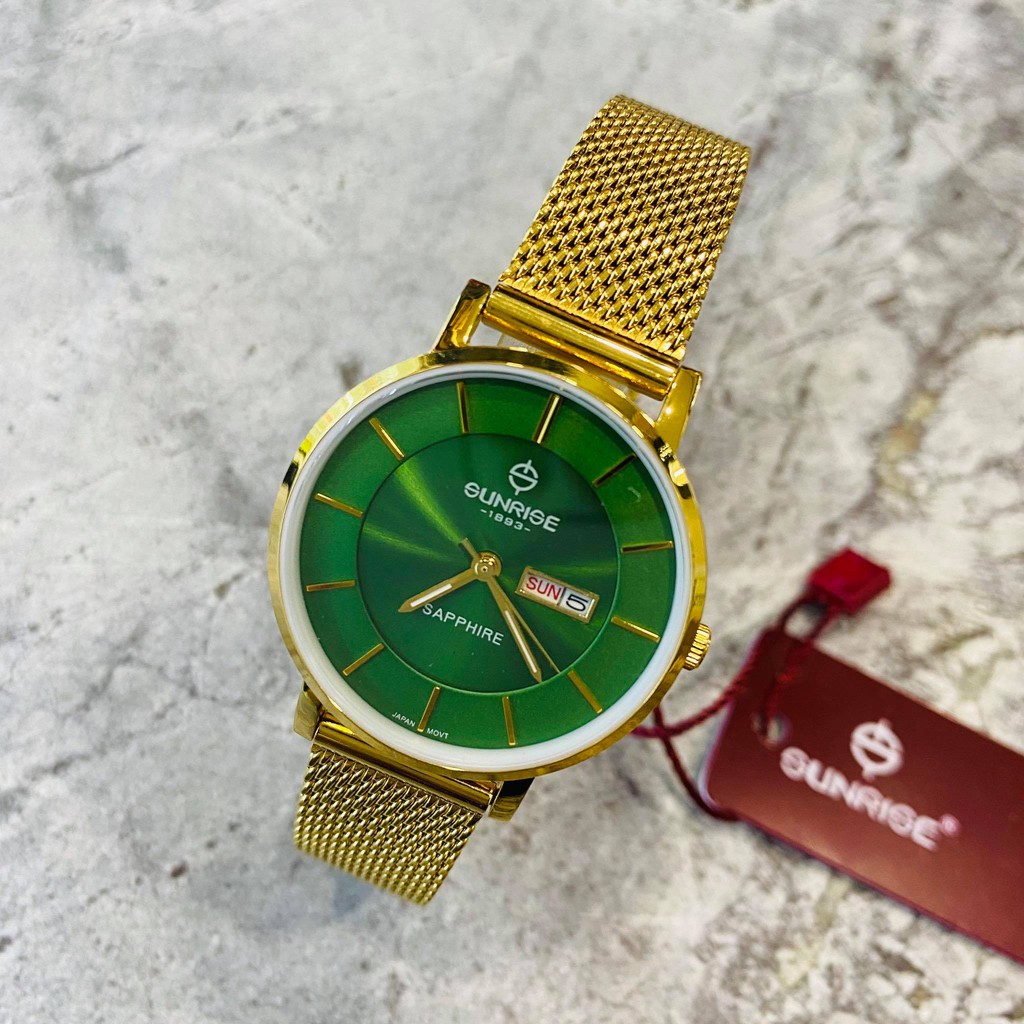 Đồng hồ Sunrise nữ chính hãng Nhật Bản L1237SA.G.XL - kính saphire chống trầy - bảo